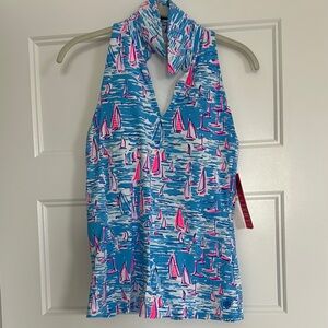 Lilly Pulitzer Luxletic Lakelyn Bra Polo UPF 50+